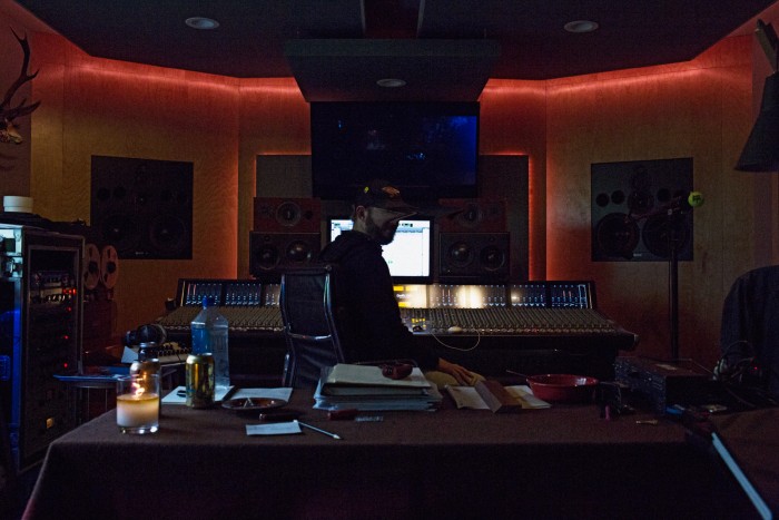 Justin Vernon in April Base Studio B