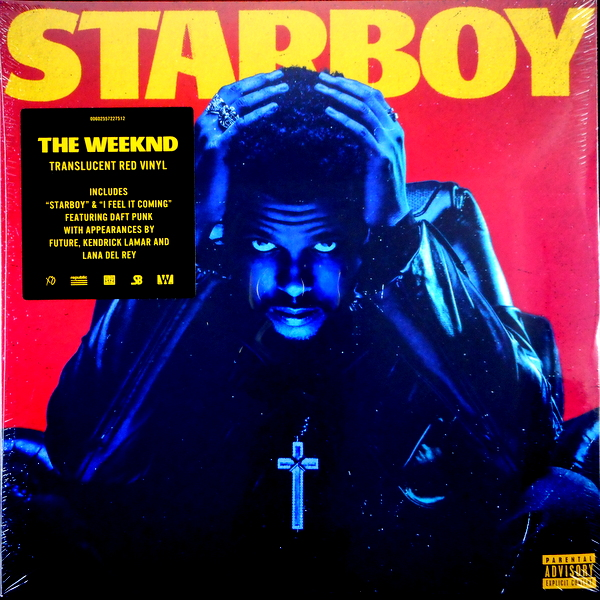 A scan of the vinyl version of The Weeknd's Starboy
